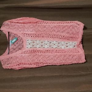 Maurices  Crochet Knit Top Large